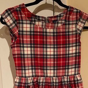 Holiday girls size 12 dress red white green plaid Gap. Worn once for pictures…
